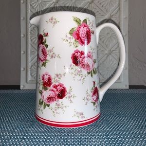 Shabby Floral Pitcher - New without Tags